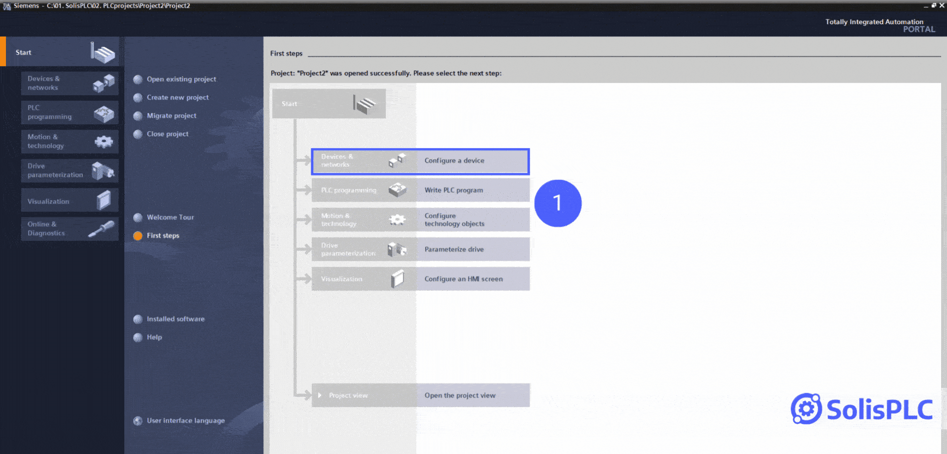 Figure 3.2 - Siemens TIA Portal V18 Firmware Update | Adding a Device (PLC) via Portal View