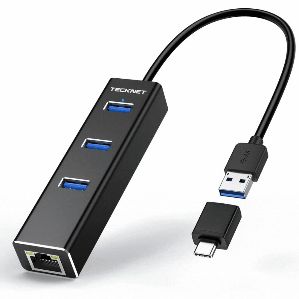 USB to EtherNet Adapters for PLC Programmers | Option 2 - TECKNET USB to Ethernet Adapter