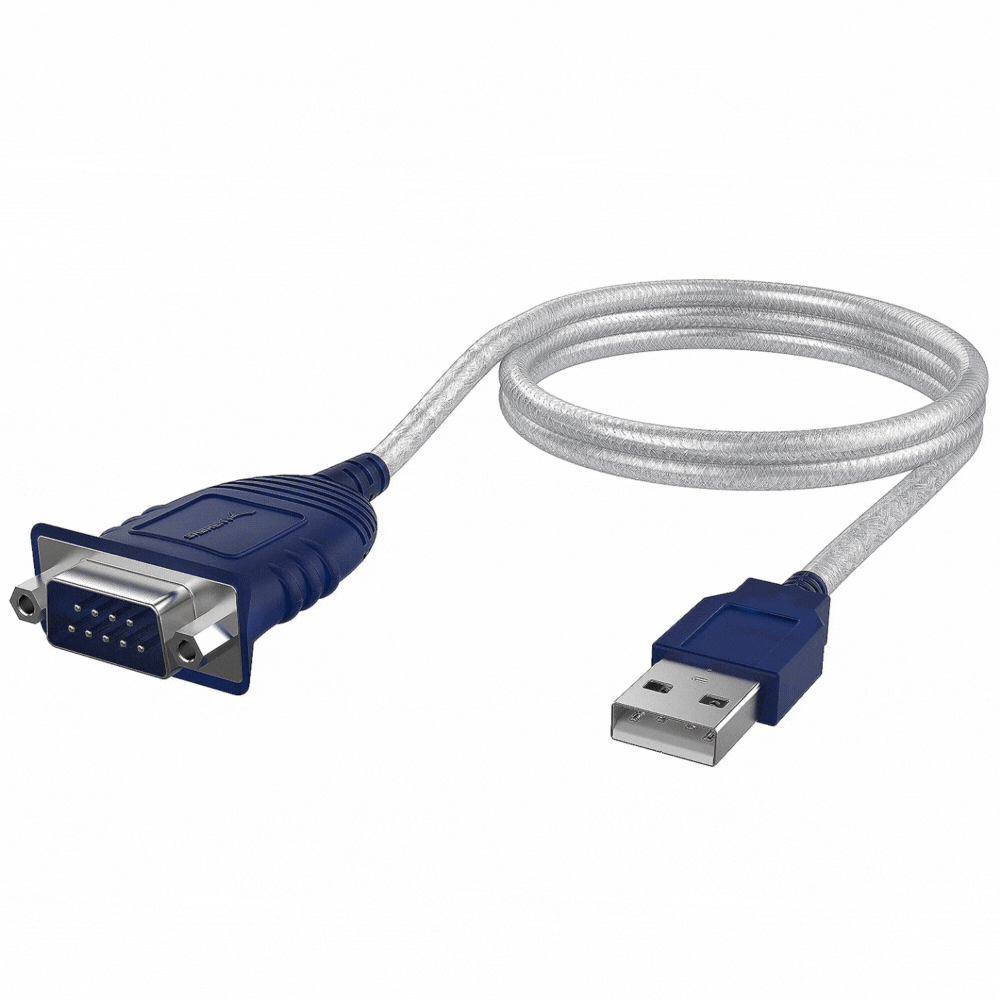 USB to RS232 Serial Adapters for PLC Programmers | Option 1 - SABRENT USB 2.0 to Serial (9 Pin) DB 9 RS 232 Converter Cable