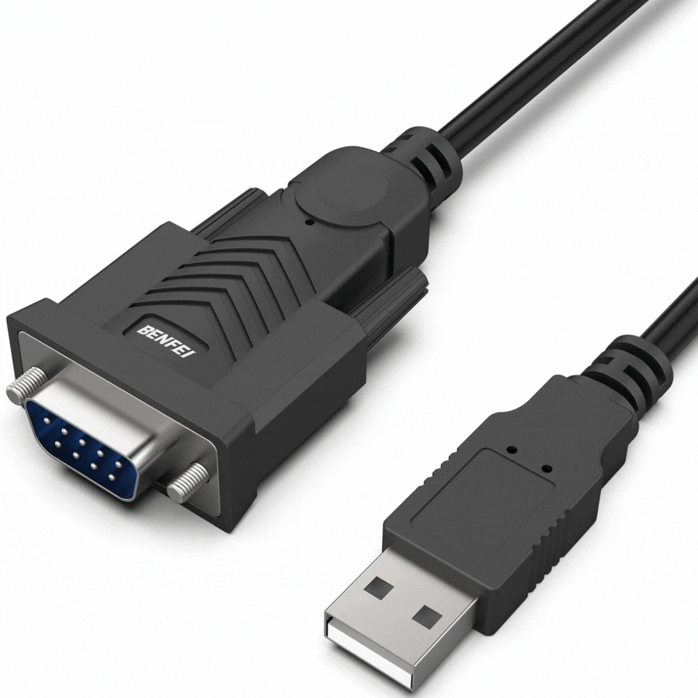 USB to RS232 Serial Adapters for PLC Programmers | Option 2 - BENFEI USB to Serial Adapter, USB to RS-232 Male (9-pin) DB9 Serial Cable