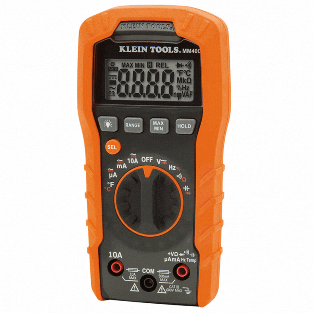 Multimeters for PLC Programmers, Engineers, and Technicians | Option 2 - Klein Tools MM400 Multimeter