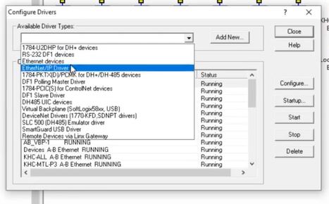 Figure 5 - Allen Bradley 1756-ENBT and 1756-EN2T Configuration | RSLinx EtherNet/IP Driver Configuration