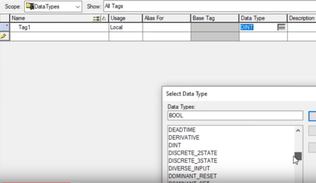 PLC Data Types & Structures - Allen Bradley PLC RSLogix 5000 Basics Programming BOOL INT DINT Arrays
