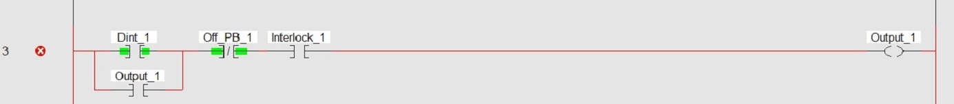 Figure 4 - Data Types in PLC Programming | Latching Circuit Ladder Logic using Incorrect Data Types