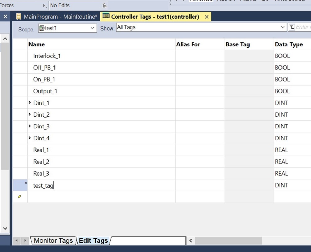 Figure 6 - Data Types in PLC Programming | Creating Tags in Controller Scope