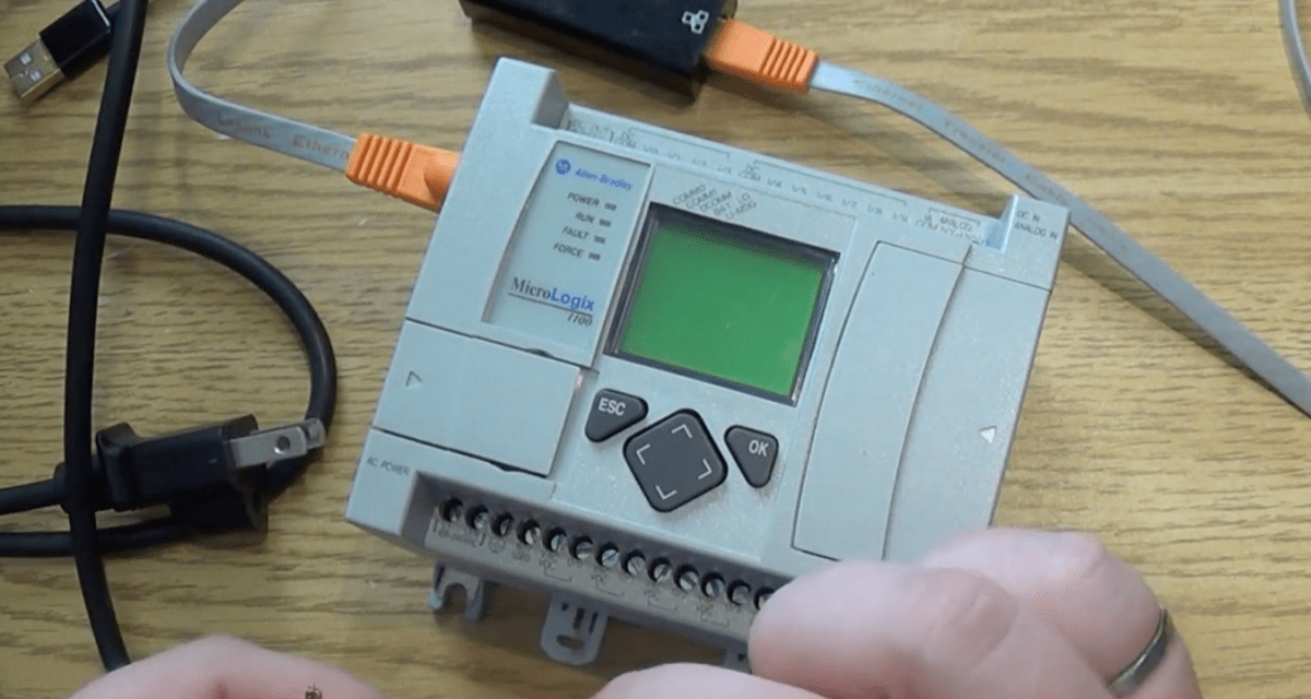 MicroLogix 1100 PLC Hardware USB to Serial EtherNet Power