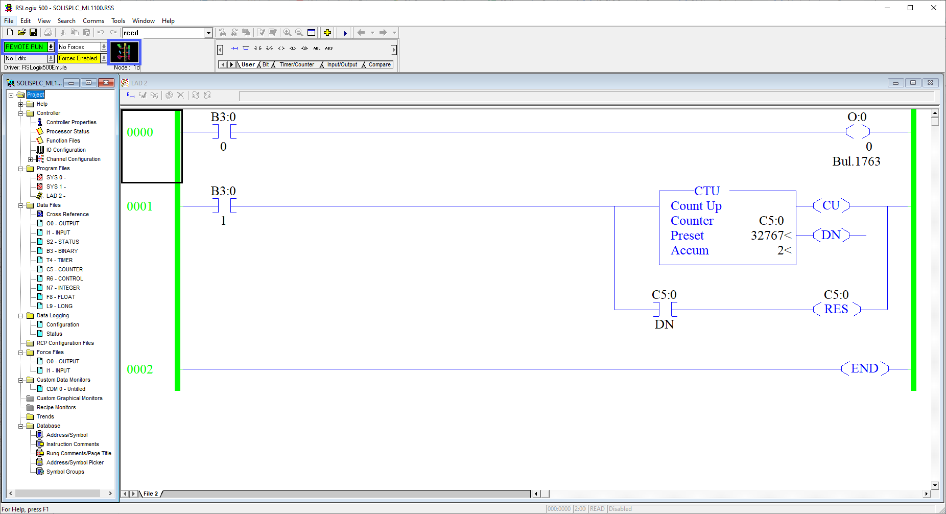 RSLogix 500 - Online Logic Edits with a Simulated PLC