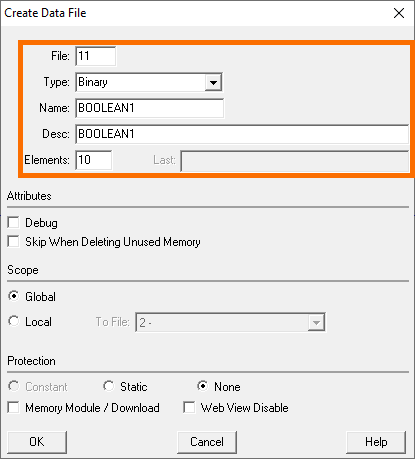 RSLogix 500 - New Array of Boolean Tags